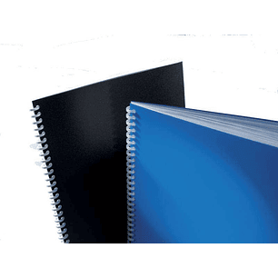 GBC Opaque Pack de 100 Portadas para Encuadernar - 180 Micras - Proteccion Definitiva - Color Negro