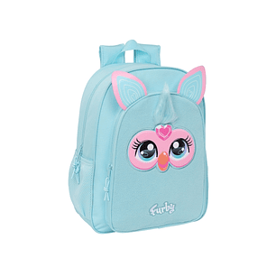 Safta Furby Mochila Infantil - Adaptable a Carro - Asa de Mano - Bolsillos Laterales - 33x42x14cm - Color Azul