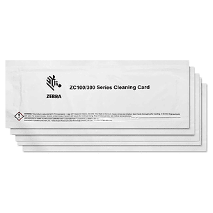 Zebra Pack de 5 Tarjetas de Limpieza para ZC100 ZC300