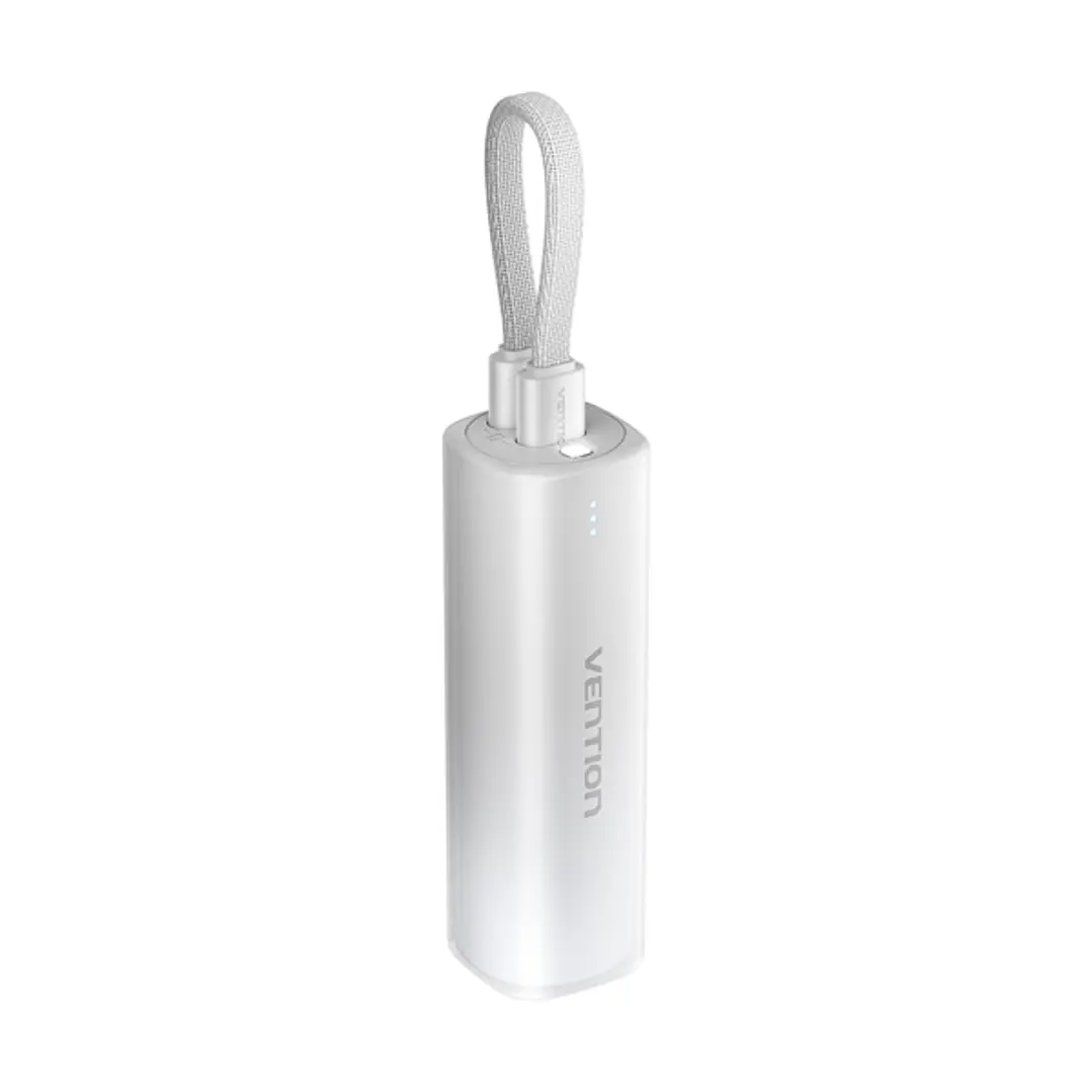 Vention PowerBank 5000mAh - USB-C, Lightning - Carga Rapida 20W - Color Gris 1