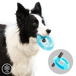 Innovagoods Glubiz Juguete Mordedor Congelable para Mascotas 2 en 1 - Caucho Termoplastico - Resistente y Duradero - Efecto Frio - Facil Limpieza - 12