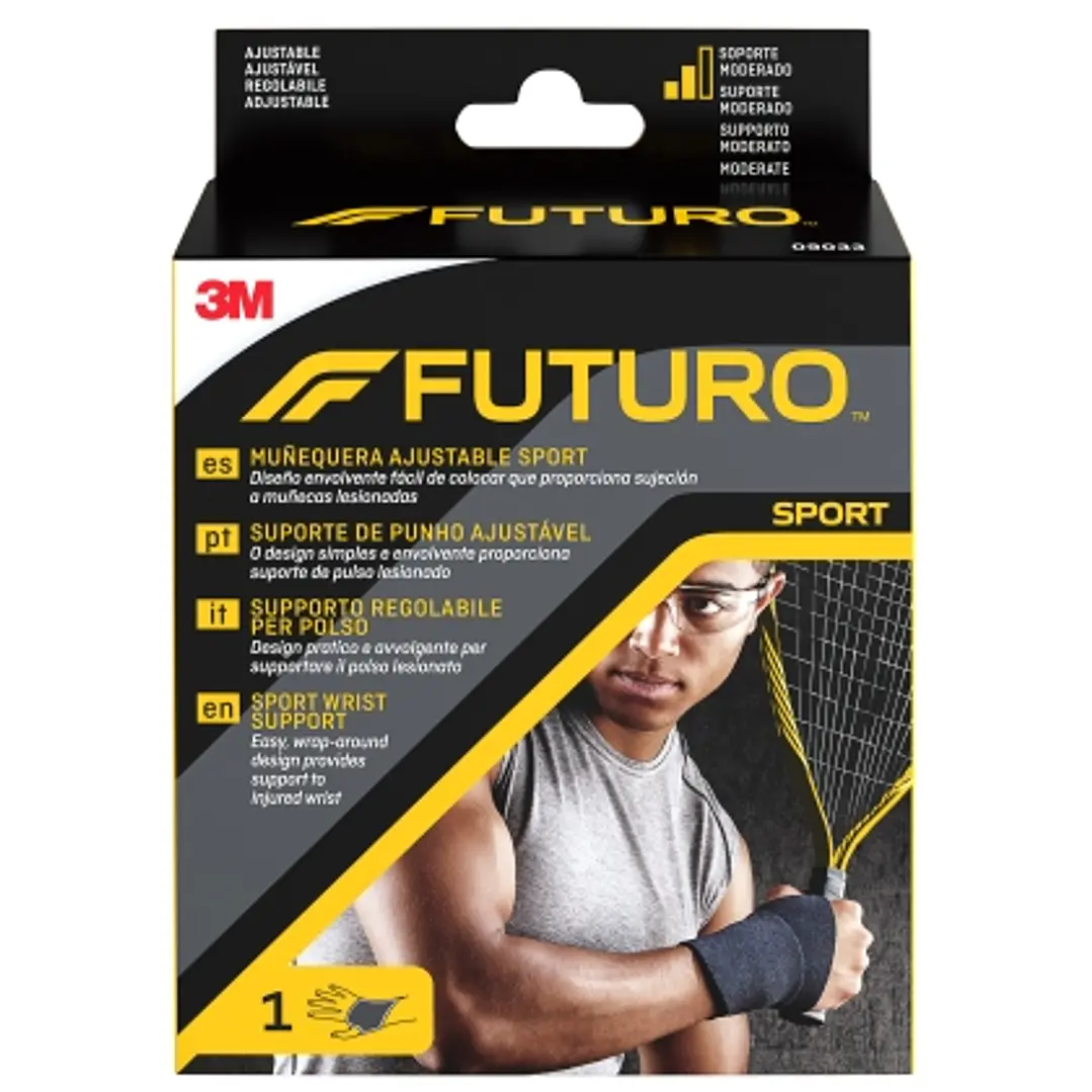 Futuro Sport Soporte para Mano - Ajustable (11.4 - 24.1cm) - Color Negro 1