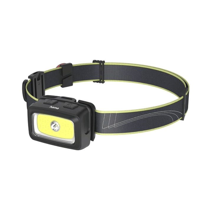 Hama Hl350 Linterna Frontal LED - Cinta para la Cabeza - 350 Lumenes - Autonomia hasta 5h - Funciona con 4 Pilas AAA - IP44 - Color Negro 1