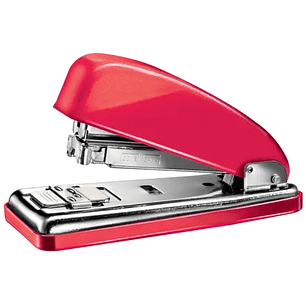 Petrus 226 WOW Grapadora Metalica + Caja de 200 Grapas - Hasta 30 Hojas - Grapado Cerrado, Abierto y Clavado - Color Rojo Metalizado