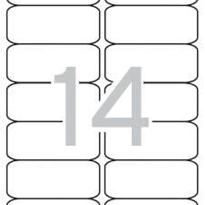 Apli Etiquetas Translucidas Resistentes Intemperie 99.1 x 38.1mm 20 Hojas 1