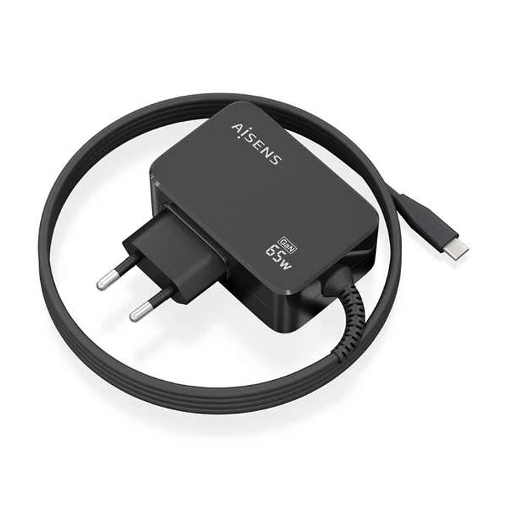 Aisens Cargador GAN 65W PD3.0 1xUSB-C 1.8m 1