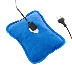 Innovagoods Bolsa de Agua Caliente Electrica - Potencia 600W - Duracion hasta 2h - Recargable - Temperatura hasta 75ºC - 18x23x4cm - Color Azul