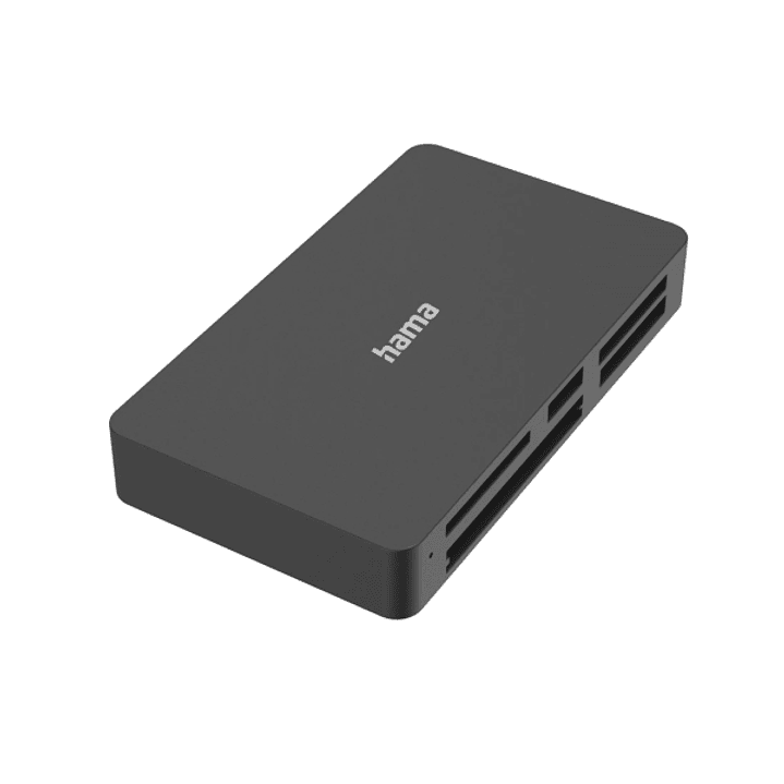 Hama Essential Lector de Tarjetas - Conexion con USB-A - CompactFlash - Compatible con SD - Micro-SD - Tarjeta xd - 58x99x17mm - Color Negro 1