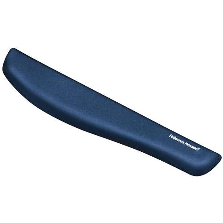 Fellowes PlushTouch Reposamuñecas para Teclado Foam Fusion - Proteccion Antibacterias - Material Extrasueve - Base Antideslizante - Color Azul 1