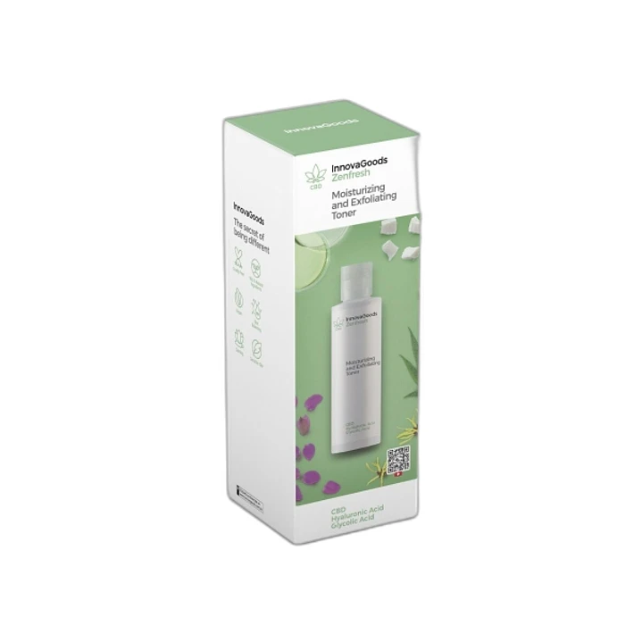 Innovagoods Zenfresh Tonico Facial Hidratante y Exfoliante con CBD - Contenido 150ml - Vegano - Uso Diario - Dermatologicamente Probado - No Testado e 1