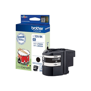 Brother LC22U Negro Cartucho de Tinta Original - LC22UBKBP
