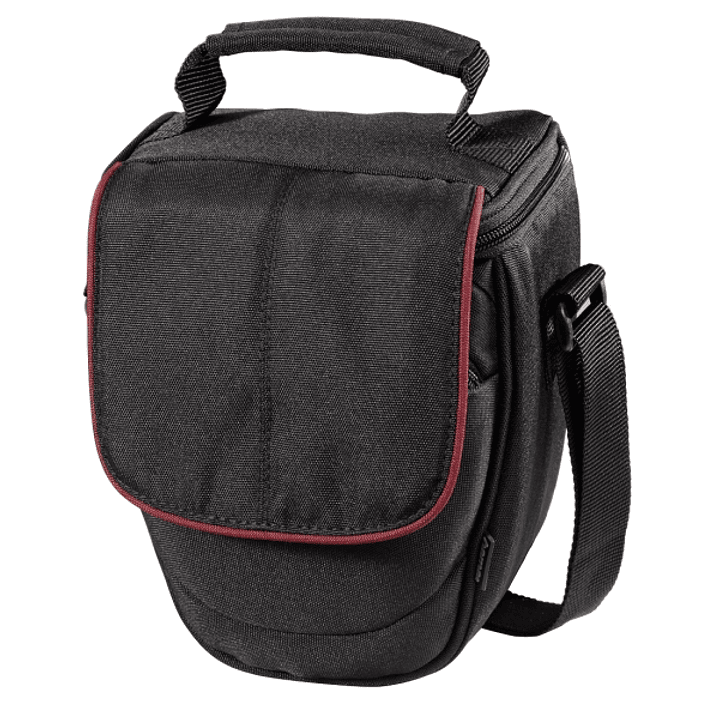 Hama Start-Up Bolso para Camara 110 Colt SLR - Bandolera - Peso Ligero - Asa de Mano - 15x10x16.5cm - Color Negro y Rojo 1