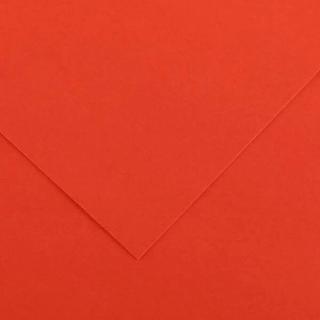 Canson Guarro Pack de 25 Cartulinas Iris de 185g - 50x65cm - Color Tomate 1