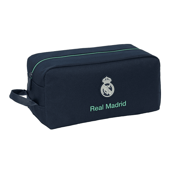Safta Real Madrid 2ª Equipacion 25/26 Zapatillero - Asa Lateral - 9L - Organizador Compacto - 340x180x150mm - Color Azul Marino 1