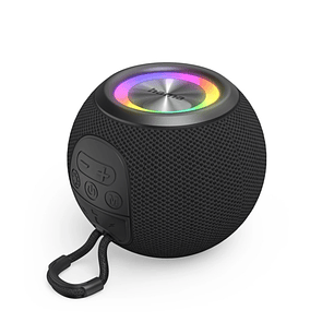 Hama Altavoz Portatil - Potencia 5W - Bluetooth - Jack 3.5mm - USB-C - Bateria 1200mAh - Admite MicroSD - Luz LED - Rango 10m - 11.1x11.1x8.7cm - Colo