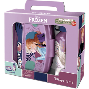 Safta Frozen Cool Days Set de Menaje Infantil - PVC sin BPA - Color Morado