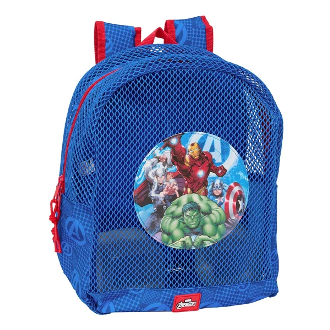 Safta Avengers Mochila - Rejilla Anti-Arena - Doble Tirador - Hombreras Ergonomicas - Asa Superior - 13.15L - 320x120x380mm - Color Azul Oscuro 1