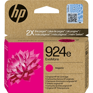 HP 924e XL Magenta Cartucho de Tinta Original - 4K0U8NE