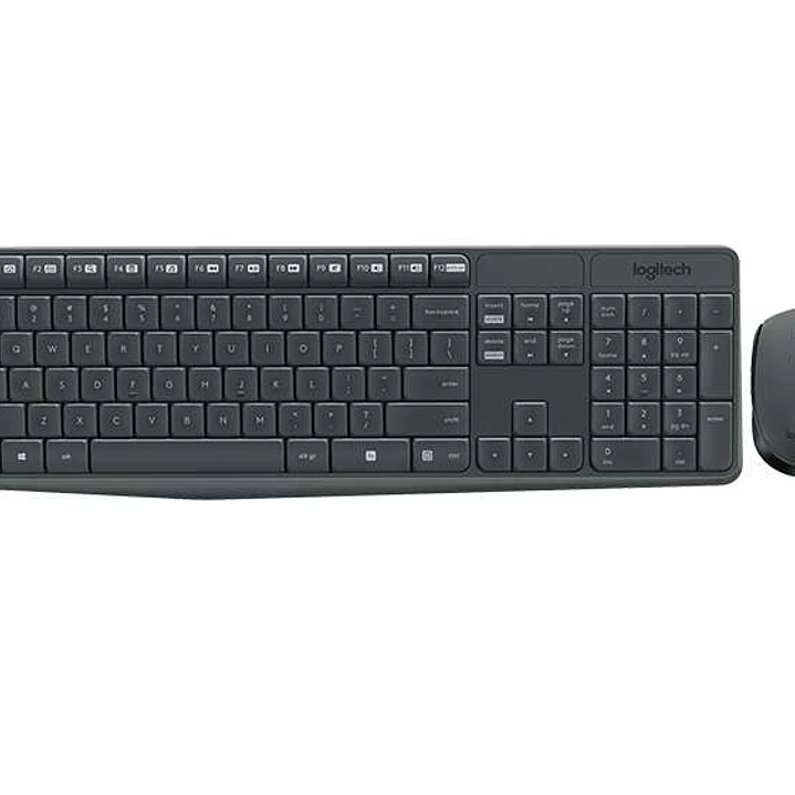 Logitech MK235 Pack Inalambrico Teclado + Raton 3 Botones - Uso Ambidiestro - Color Negro 1