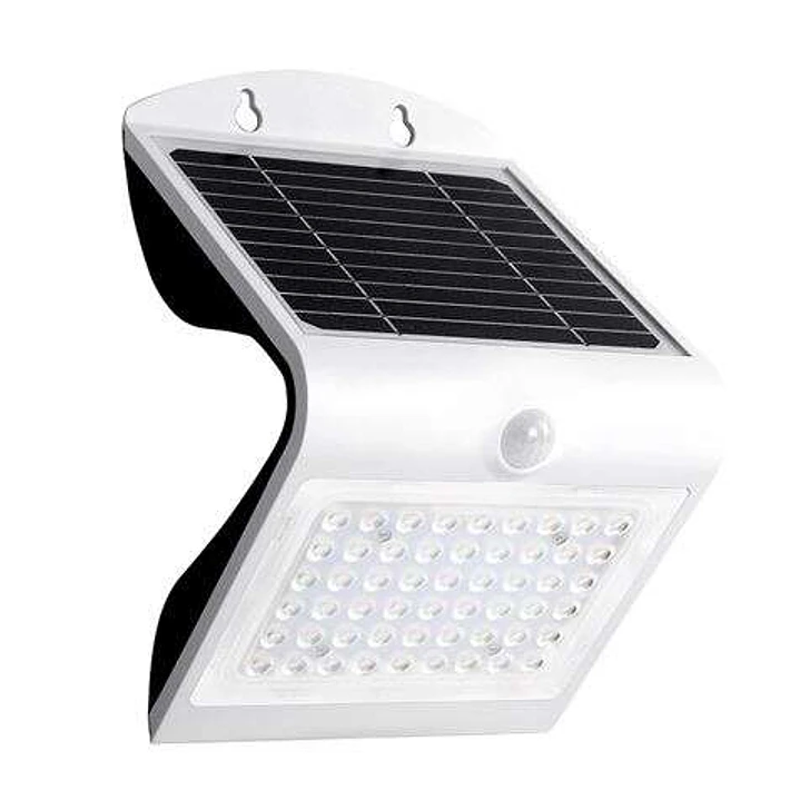 Elbat Aplique LED Solar - 4W - 500lm - Doble Iluminacion - Color Blanco 1