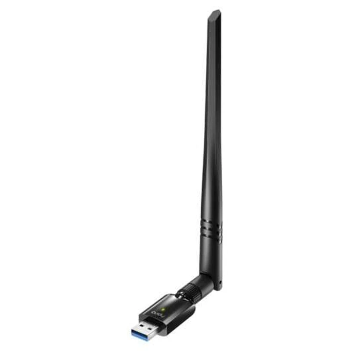 Cudy WU1400 Adaptador de Red USB 3.0 AC1300 Wi-Fi Doble Banda - Hasta 867Mbps en 5GHz - Antena de Alta Ganancia 1