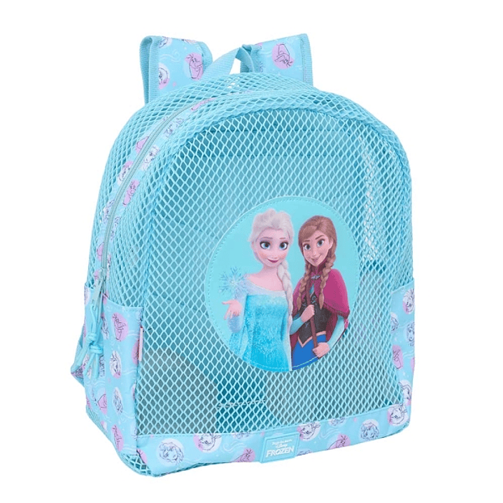 Safta Frozen Mochila - Rejilla Anti-Arena - Doble Tirador - Hombreras Acolchadas - Asa Superior - 13.15L - 320x120x380mm - Color Azul 1