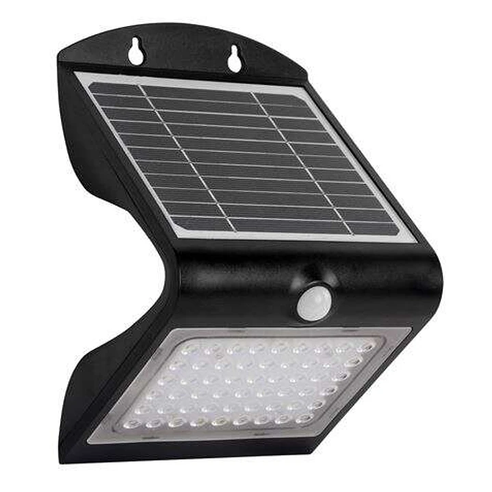 Elbat Aplique Led Solar Doble Iluminacion 4W - 500LM - Luz Fria 6000K - Luz Calidad 3000K - Sensor de Movimiento 1