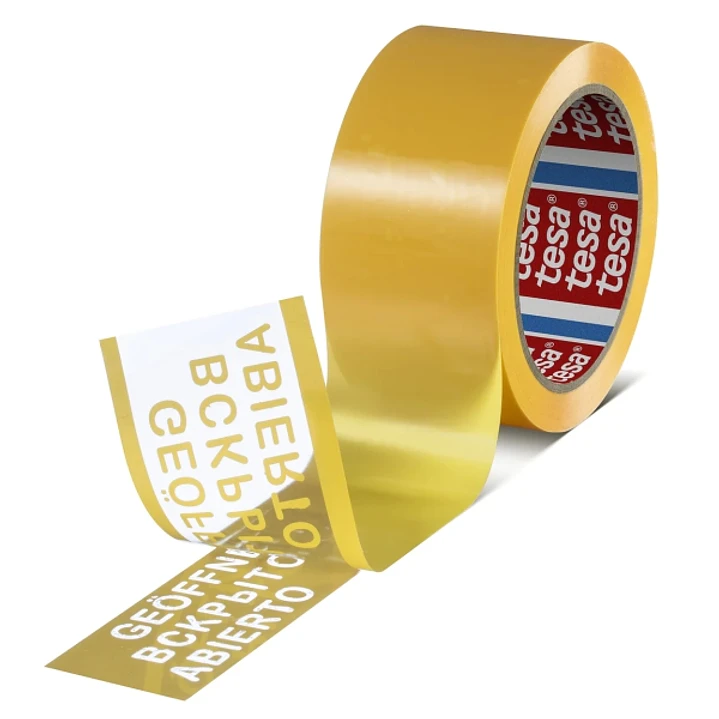 Tesa 64007 Cinta para Precintado a Prueba de Manipulaciones 50mm x 50 Metros - Para Aplicacion Manual y Automatica - Adhesivo Acrilico a Base de Agua  1