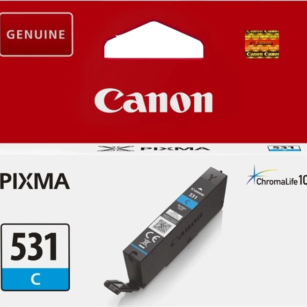 Canon CLI531 Cyan Cartucho de Tinta Original - 6119C001/CLI531C 1