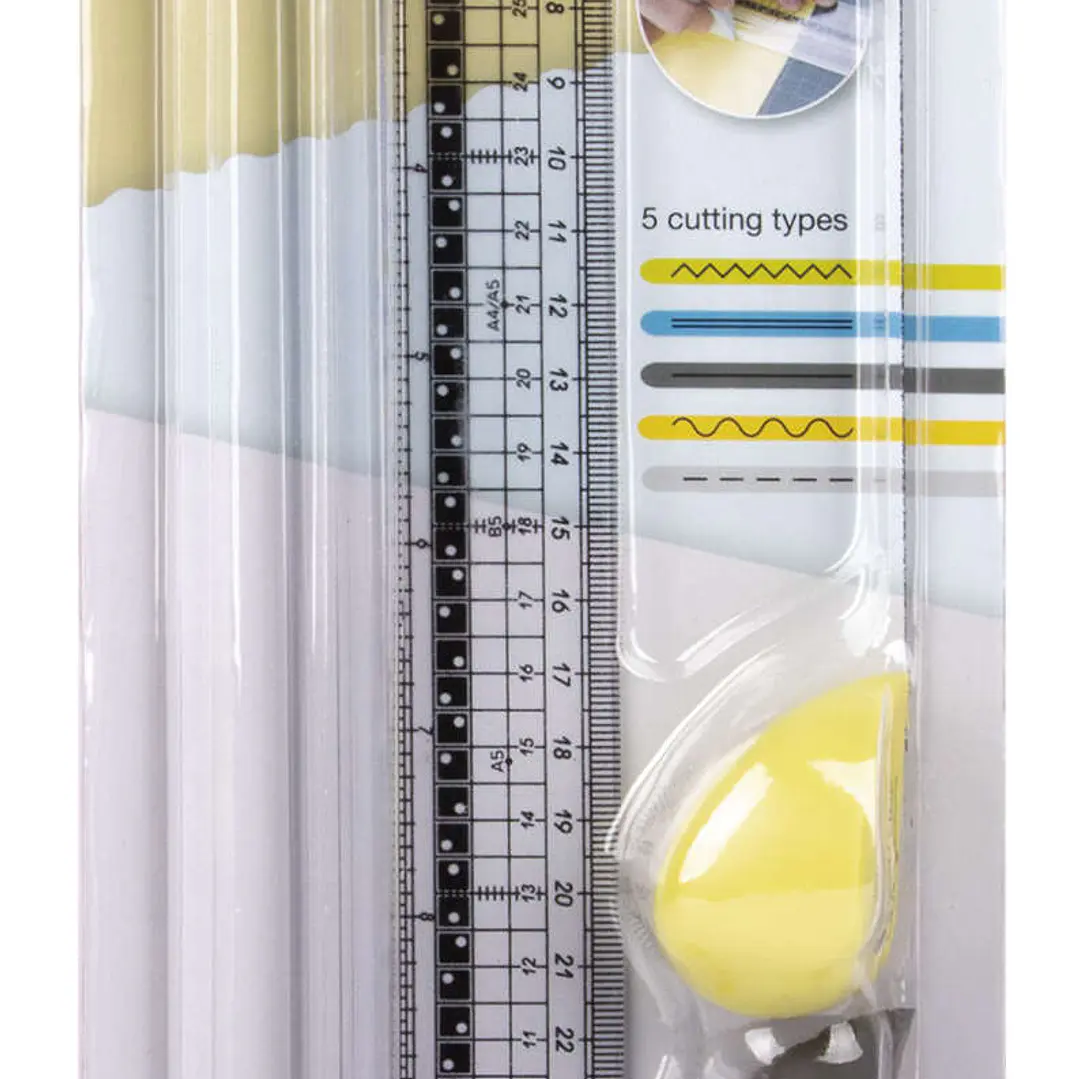 Apli Cizalla de Corte - Regla de 35cm - Tabla de Corte de 10x38cm - 5 Cizallas con Agarre Ergonomico y Diferentes Tipos de Corte 1