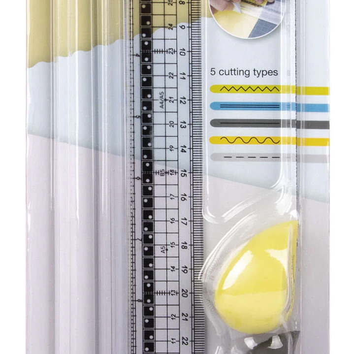 Apli Cizalla de Corte - Regla de 35cm - Tabla de Corte de 10x38cm - 5 Cizallas con Agarre Ergonomico y Diferentes Tipos de Corte 1