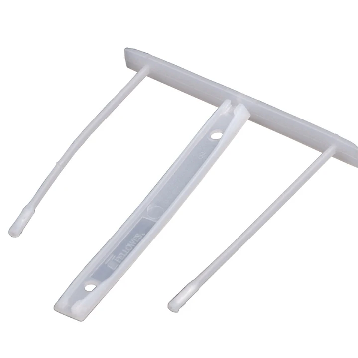 Bankers Box Pack de 100 Fastener de Plastico de 85mm - 2 Piezas de Polipropileno Reciclado Semirigido - Facilitador en El Traspaso de Papeles - Capaci 1