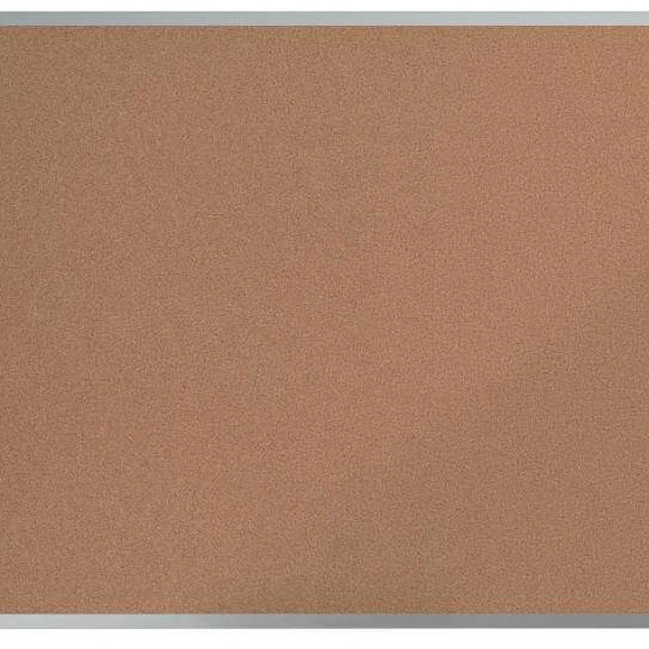 Nobo Essence Tablero de Anuncios de Corcho 900x600mm - Montaje en Esquinas - Superficie de Corcho - Marco de Aluminio Anodizado - Color Natural 1