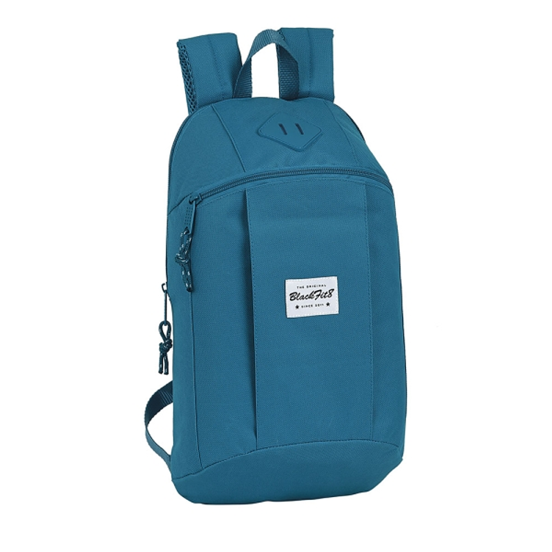 Safta Blackfit8 Egeo Mini Mochila - Hombreras Acolchadas - Espalda Ergonomica - Asa Superior - Compacta y Ligera - 8.5L - 220x100x390mm - Color Azul 1