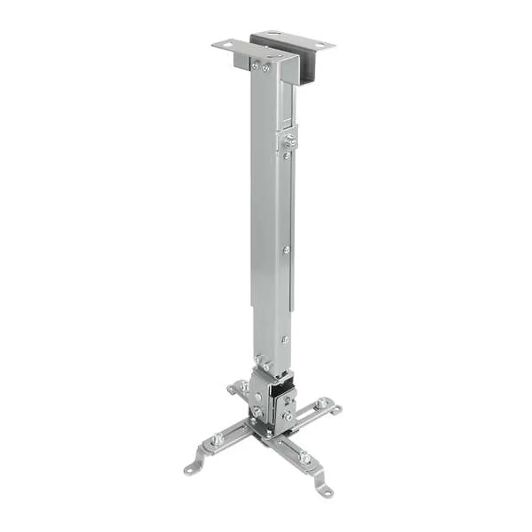 Tooq Soporte Universal de Techo para Proyector - Inclinable y Giratorio - Peso Max 20Kg - Color Plata 1