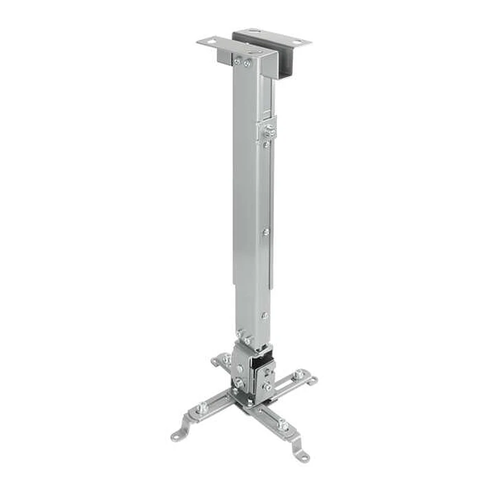 Tooq Soporte Universal de Techo para Proyector - Inclinable y Giratorio - Peso Max 20Kg - Color Plata 1
