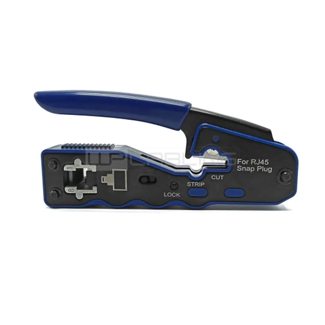 WP Crimpadora para RJ45 con Pelacables - Color Negro y Azul 1