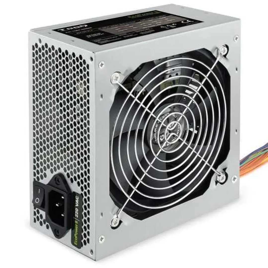 Tooq Ecopower II Fuente de Alimentacion 500W ATX 1.3 12V - PFC Activo - Ventilador Silencioso 120mm 1