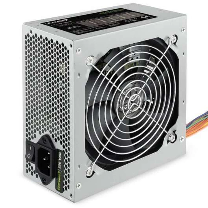 Tooq Ecopower II Fuente de Alimentacion 500W ATX 1.3 12V - PFC Activo - Ventilador Silencioso 120mm 1