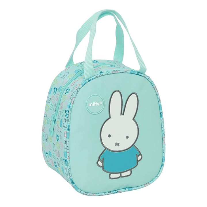 Safta Miffy Friends Neceser Termo de 5.85L - Interior Forrado en Aluminio - Repelente al Agua - Asa Superior - 190x140x220mm - Color Azul Claro 1