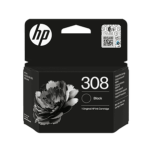 HP 308 Negro Cartucho de Tinta Original - 7FP21UE