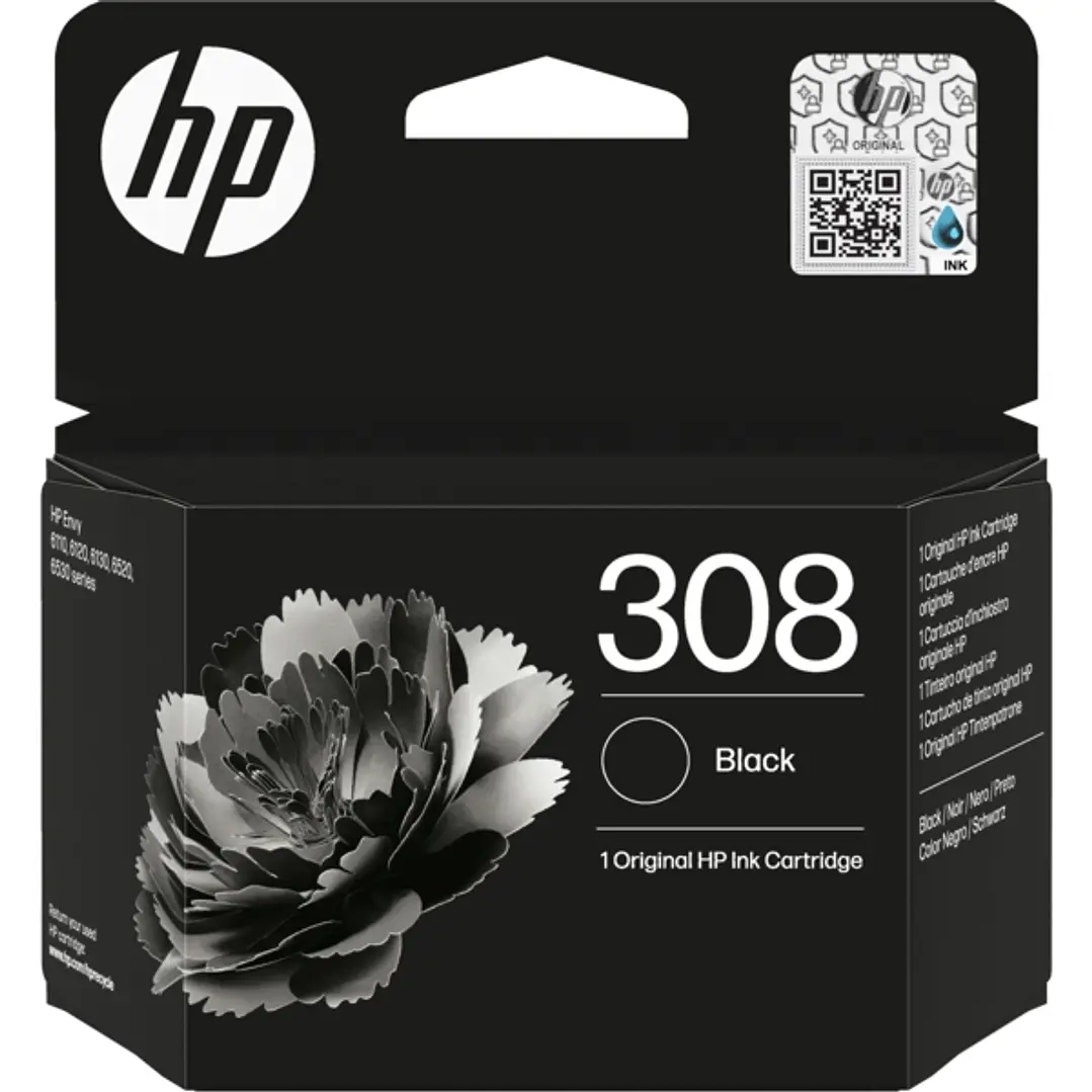 HP 308 Negro Cartucho de Tinta Original - 7FP21UE 1