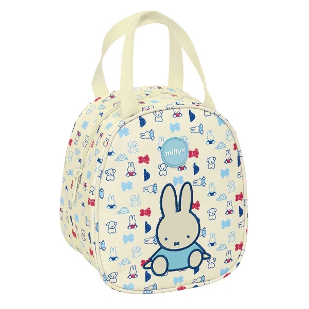 Safta Miffy Buddy Neceser Termo de 5.85L - Interior Forrado en Aluminio - Repelente al Agua - Asa Superior - 190x140x220mm - Color Beige 1