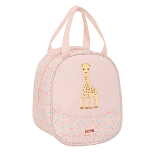 Safta Sophie la Girafe Joy Neceser Termo de 5.85L - Interior Forrado en Aluminio - Repelente al Agua - Asa Superior - 190x140x220mm - Color Rosa Paste