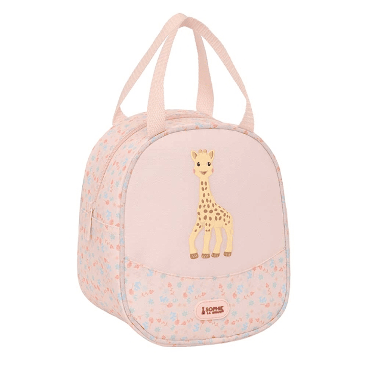 Safta Sophie la Girafe Joy Neceser Termo de 5.85L - Interior Forrado en Aluminio - Repelente al Agua - Asa Superior - 190x140x220mm - Color Rosa Paste 1