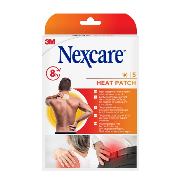 Nexcare Pack de 5 Parches Termicos - 9.5x13cm - Color Blanco 1