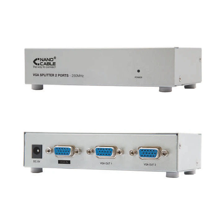 Nanocable Duplicador SVGA para 2 Monitores con Alimentacion 1