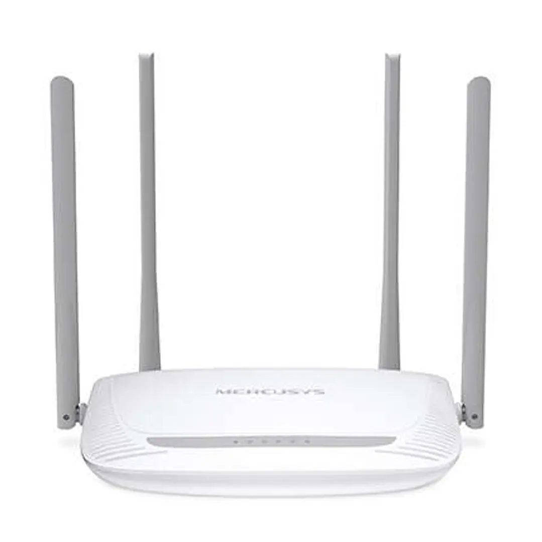 Mercusys Router Inalambrico N 300Mbps - 4 Puertos 10/100Mbps - 4 Antenas 5dBi - Tecnologia 2x2 MIMO - Hasta 500m2 cobertura WiFi 1