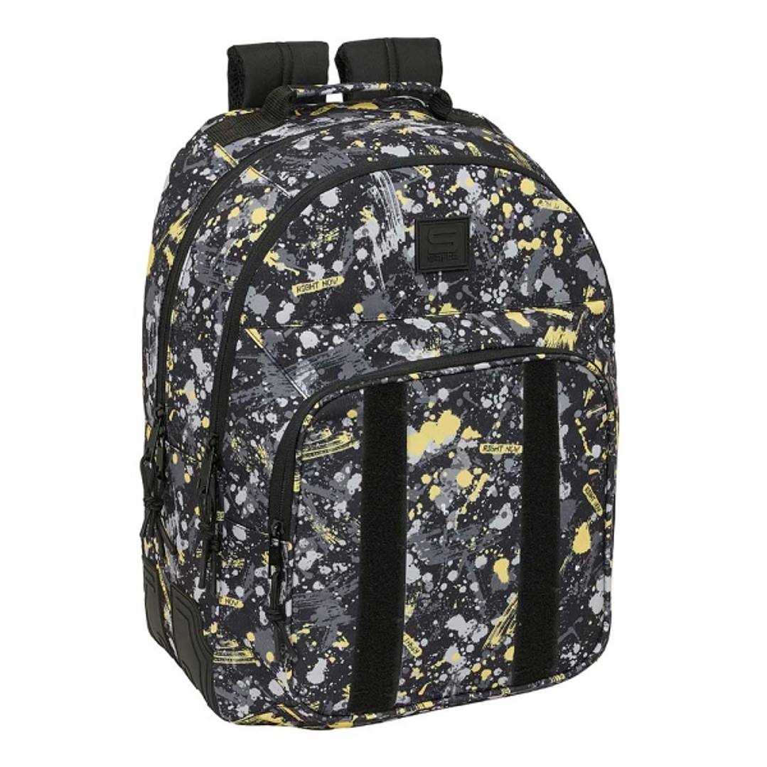 Safta Graffiti Splash Mochila con 2 Compartimentos - Antirozaduras - Adaptable a Carro - Bolsillo Frontal - Portabotellas - Tirador Doble - Hombreras  1