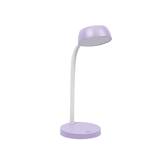 Oxford Lampara de Escritorio Click - Luz Calida Ajustable - Diseño Moderno y Elegante - Base Estable y Resistente - Color Lavanda